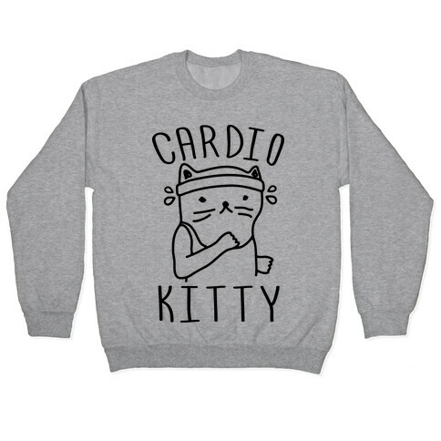 Cardio Kitty Pullover