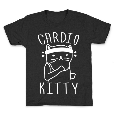 Cardio Kitty Kids T-Shirt