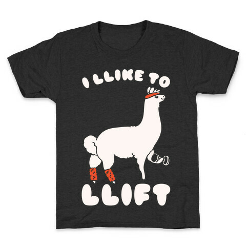 I Like To Lift LLama Kids T-Shirt
