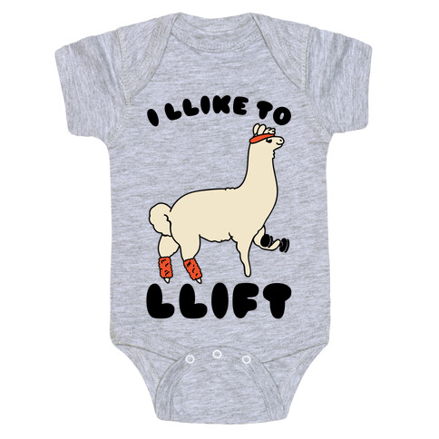 I Like To Lift LLama Baby One-Piece