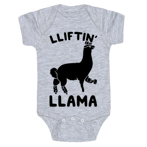 Lifting Llama Baby One-Piece