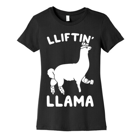 Lifting Llama Womens T-Shirt