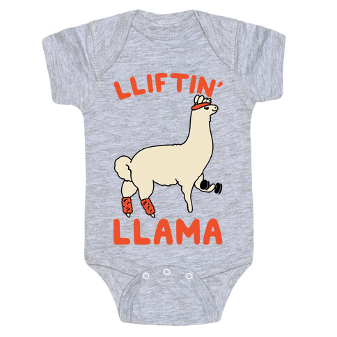 Lifting Llama Baby One-Piece