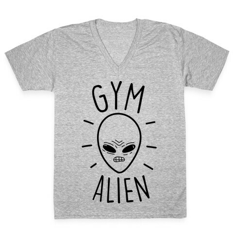 Gym Alien V-Neck Tee Shirt