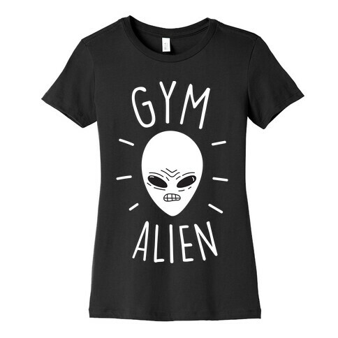 Gym Alien Womens T-Shirt