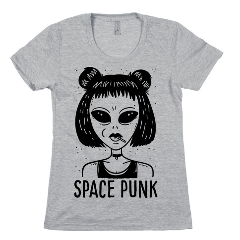 Space Punk Alien Womens T-Shirt