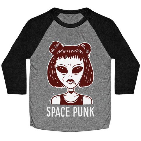 Space Punk Alien Baseball Tee