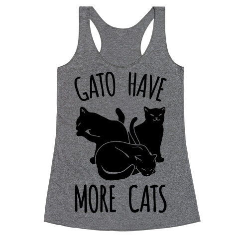 Gato Have More Cats Racerback Tank Top