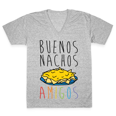 Buenos Nachos Amigos V-Neck Tee Shirt