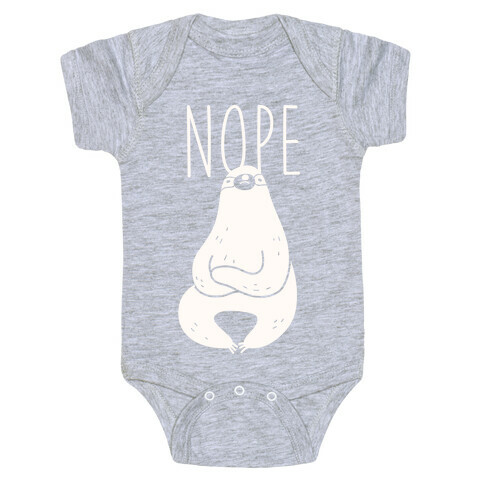 Nope Sloth Baby One-Piece