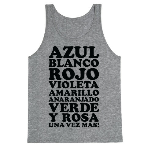 Spanish Color Song Tank Top