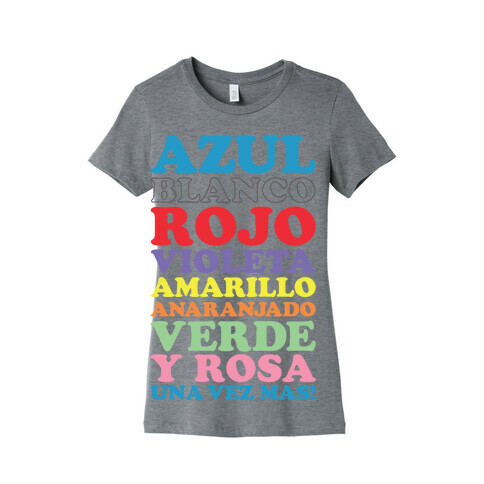 Spanish Color Song Womens T-Shirt