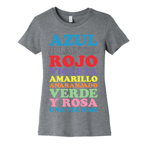 Spanish Color Song Womens T-Shirt
