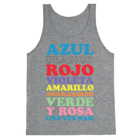 Spanish Color Song Tank Top