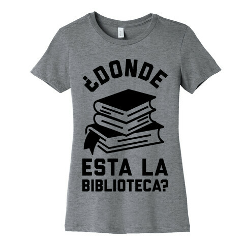 Donde Esta La Biblioteca Womens T-Shirt