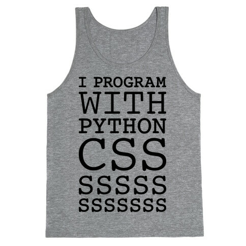 I Program With Python CSS Tank Top