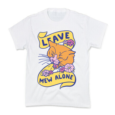 Leave Mew Alone Kids T-Shirt