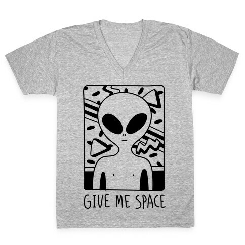 Give Me Space Alien V-Neck Tee Shirt