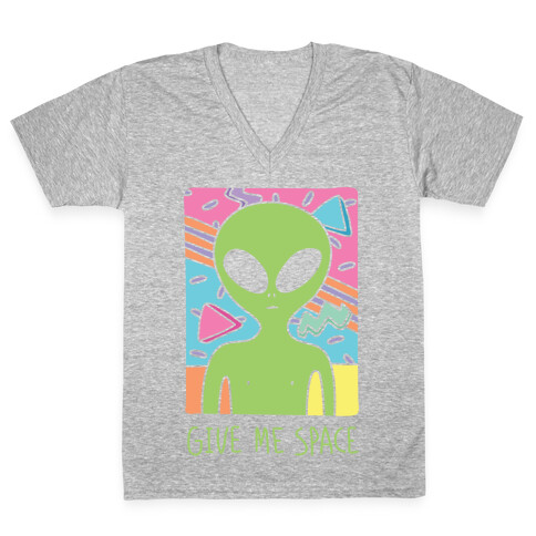 Give Me Space Alien V-Neck Tee Shirt
