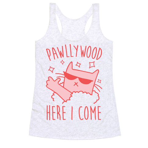 Pawllywood Here I Come Racerback Tank Top