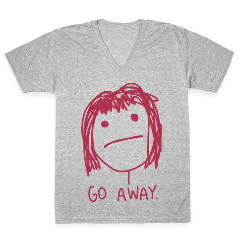 Go Away V-Neck Tee Shirt