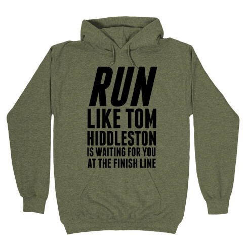 Run Like Tom Hiddleston Is Waiting Hooded Sweatshirts LookHUMAN