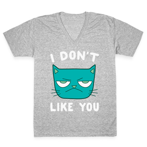 I Don't Like You V-Neck Tee Shirt