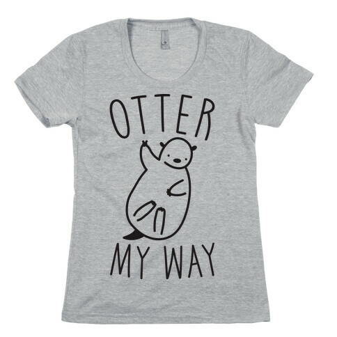 Otter My Way Womens T-Shirt