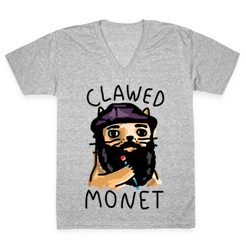 Clawed Monet V-Neck Tee Shirt