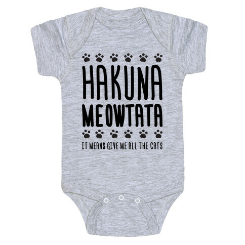 Hakuna Meowtata Baby One-Piece