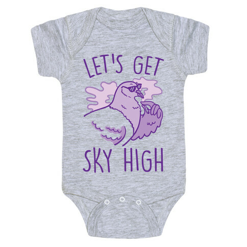 Let's Get Sky High Pigeon Baby One-Piece