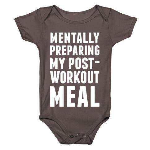 Mentally Preparing My Post-Workout Meal Baby One-Piece