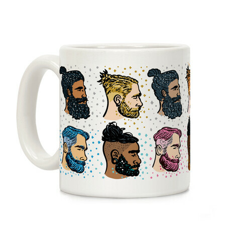 Glitter Beards, Braids and Man Buns Coffee Mug