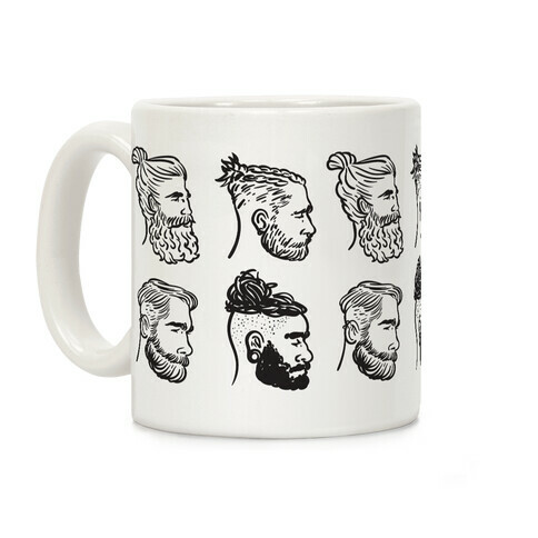 Beards, Braids and Man Buns Coffee Mug