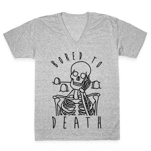 Bored To Death V-Neck Tee Shirt