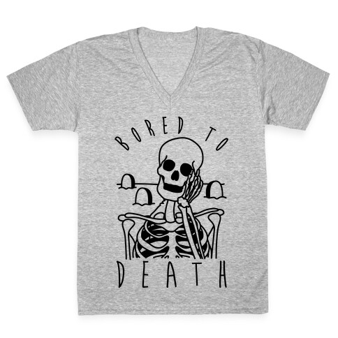 Bored To Death V-Neck Tee Shirt