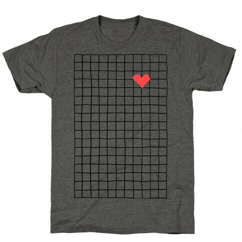 Graph My Heart Grid Pattern T-Shirt