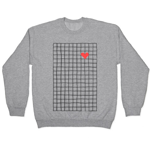 Graph My Heart Grid Pattern Pullover