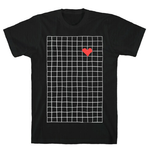 Graph My Heart Grid Pattern T-Shirt