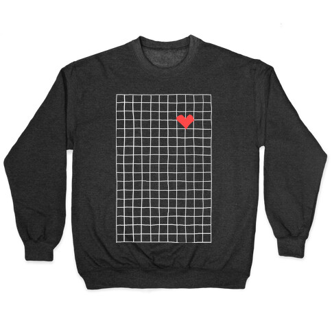 Graph My Heart Grid Pattern Pullover