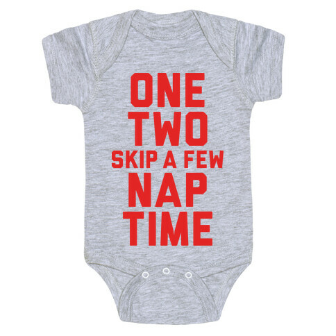 One, Two, Skip A Few, Nap Time Baby One-Piece