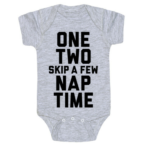 One, Two, Skip A Few, Nap Time Baby One-Piece