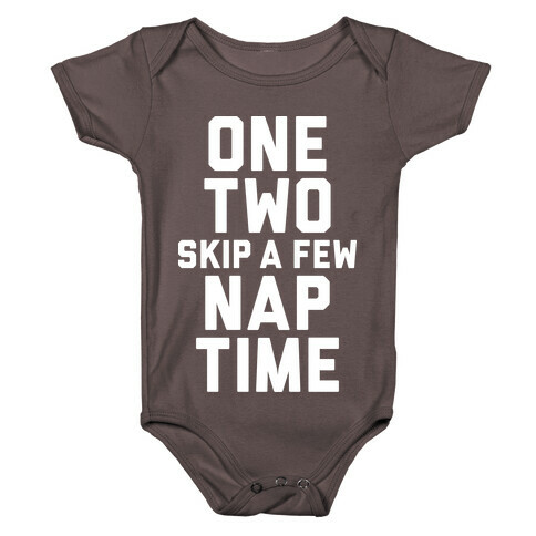 One, Two, Skip A Few, Nap Time Baby One-Piece