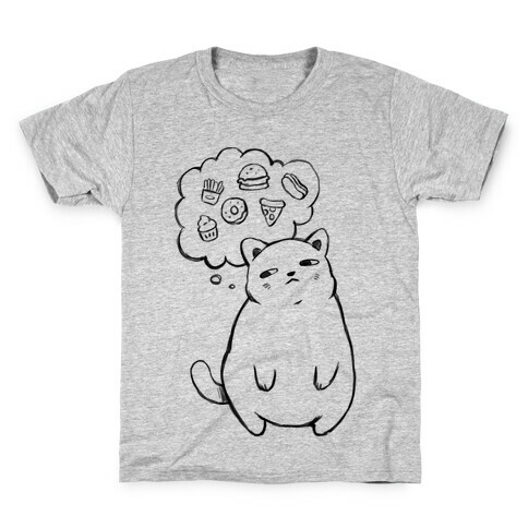 Tubby Cat Food Dreams Kids T-Shirt