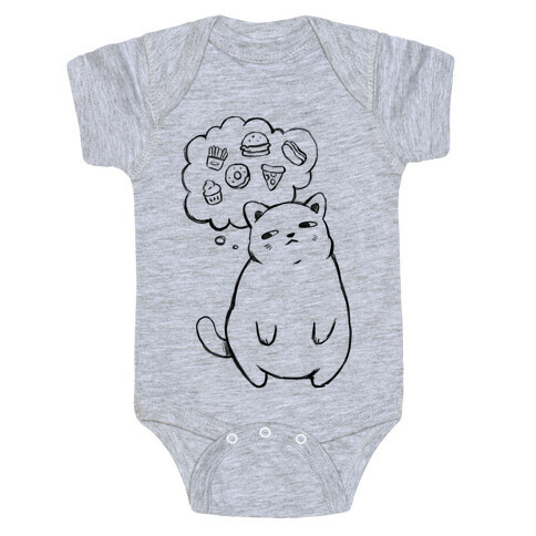 Tubby Cat Food Dreams Baby One-Piece