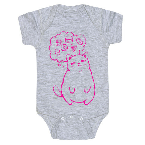 Tubby Cat Food Dreams Baby One-Piece