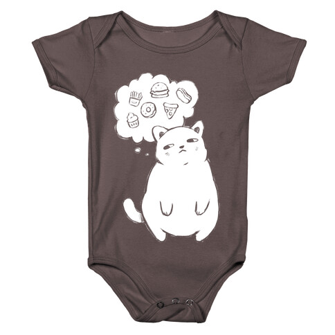 Tubby Cat Food Dreams Baby One-Piece