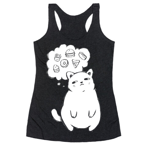 Tubby Cat Food Dreams Racerback Tank Top