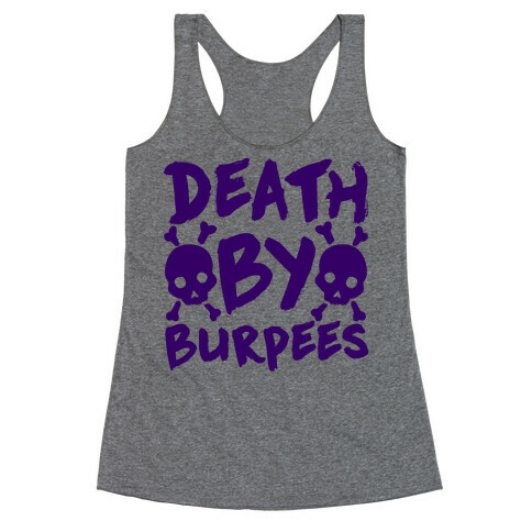 Death By Burpees Racerback Tank Top