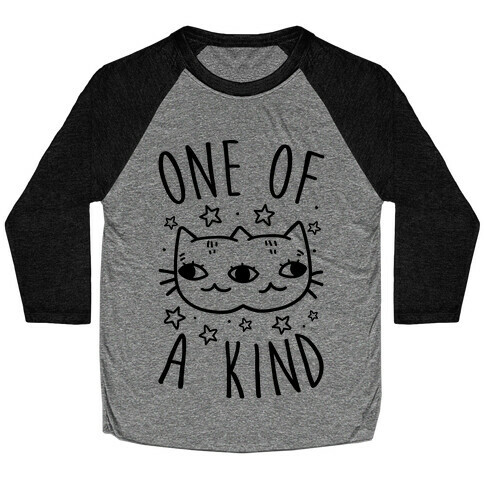 One Of A Kind Cat Baseball Tee